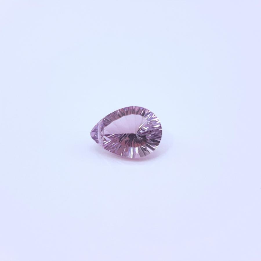 天然石（裸石）・ピンクアメジスト / ペアシェイプ【約16x12mm】コン