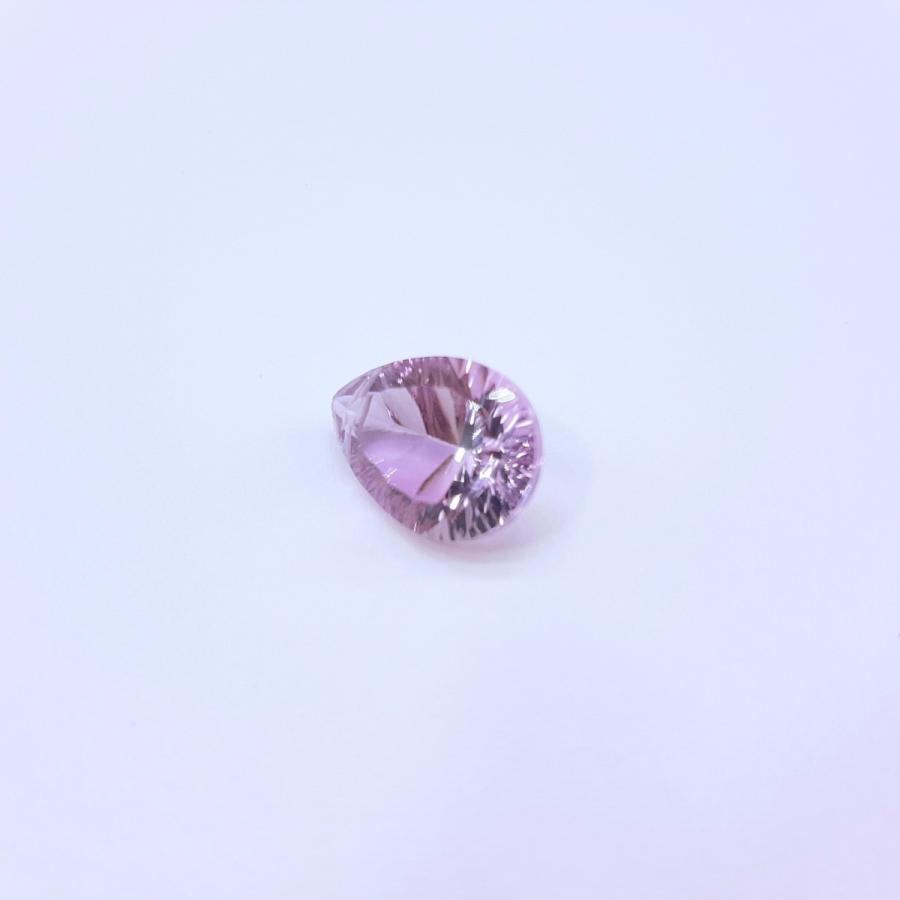 天然石（裸石）・ピンクアメジスト / ペアシェイプ【約16x12mm】コン