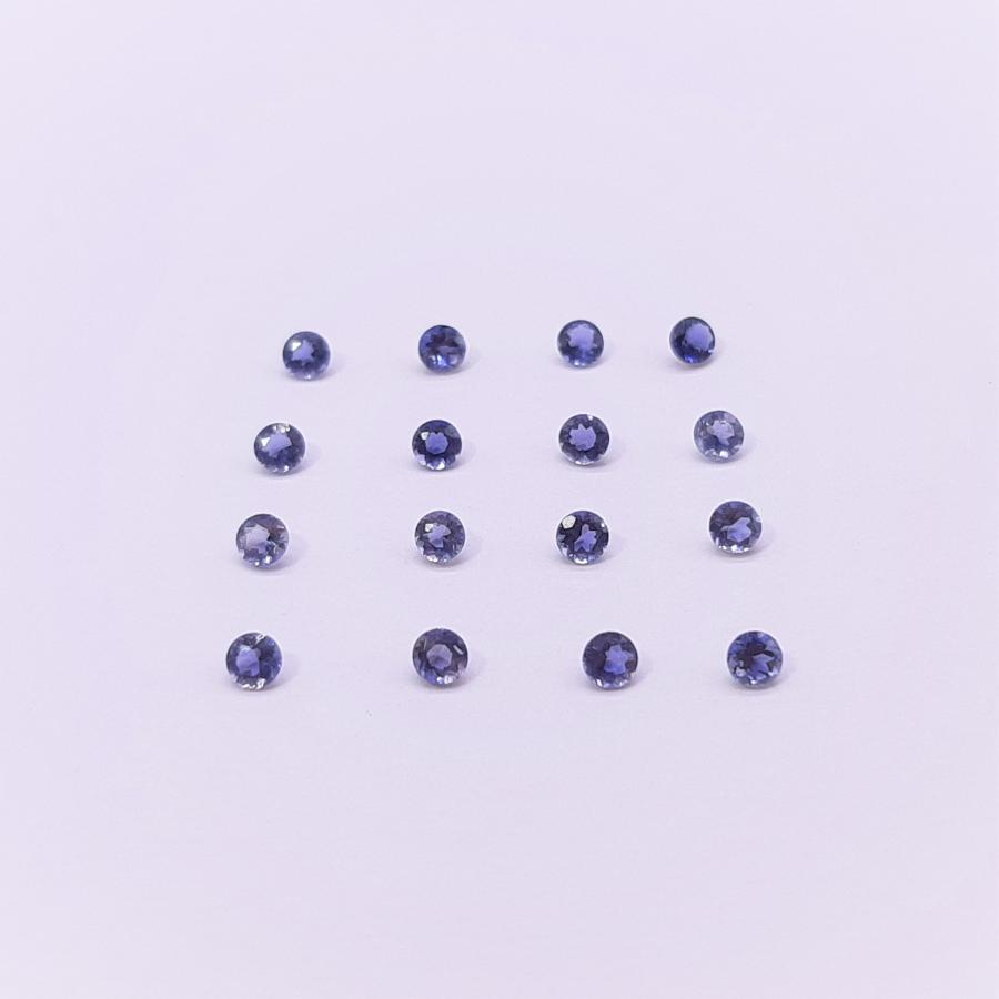 天然石ルース（裸石）・アイオライト / ラウンド カット【2.5mm】（１粒）　ランダム発送 |  | 01