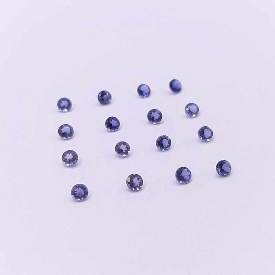 天然石ルース（裸石）・アイオライト / ラウンド カット【2.5mm】（１粒）　ランダム発送 |  | 02