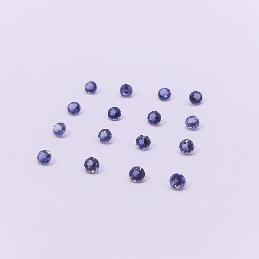 天然石ルース（裸石）・アイオライト / ラウンド カット【2.5mm】（１粒）　ランダム発送 |  | 03