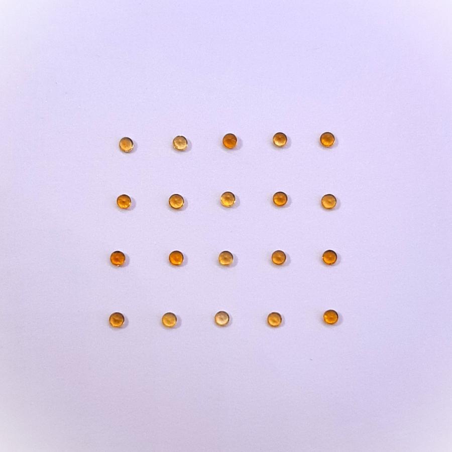 天然石ルース（裸石）・シトリン / ラウンド カット【1.5mm】（１粒）　ランダム発送 |  | 10