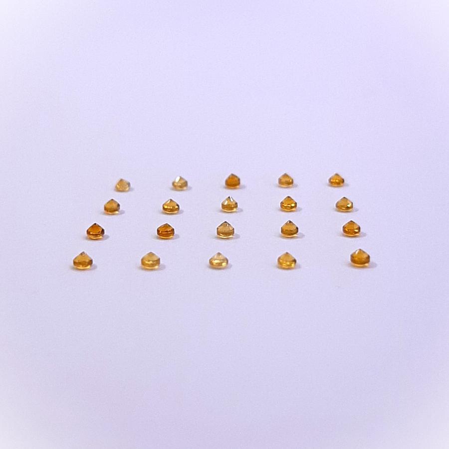 天然石ルース（裸石）・シトリン / ラウンド カット【1.5mm】（１粒）　ランダム発送 |  | 11