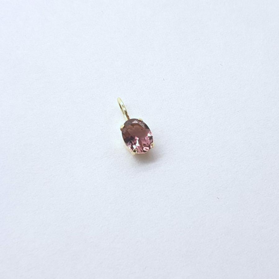 K18 ピンクトルマリン 天然石 チャーム・ペンダントトップ オーバル　(5mmx4mm)｜arnavgems｜07