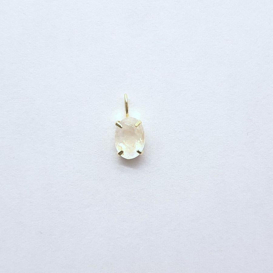 K18 ブルームーンストーン 天然石 チャーム・ペンダントトップ