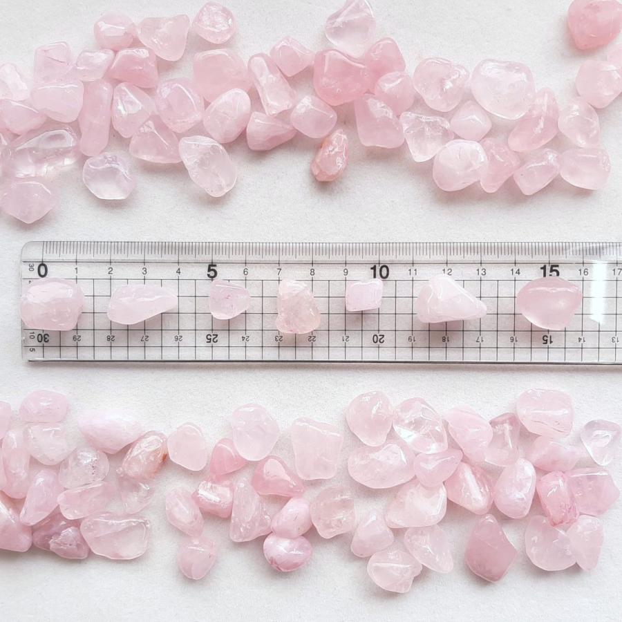 ローズクォーツ タンブル 500g パワーストーン【10mm〜20mm