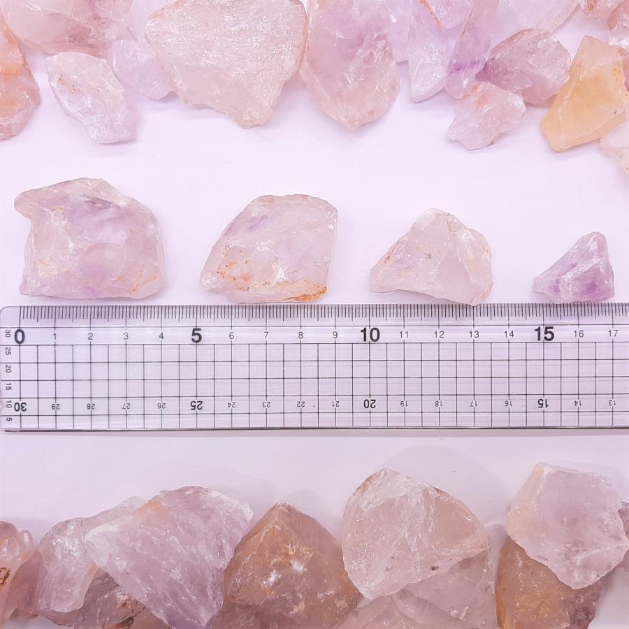 ピンクアメジスト 原石 100g パワーストーン【20mm〜40mm前後