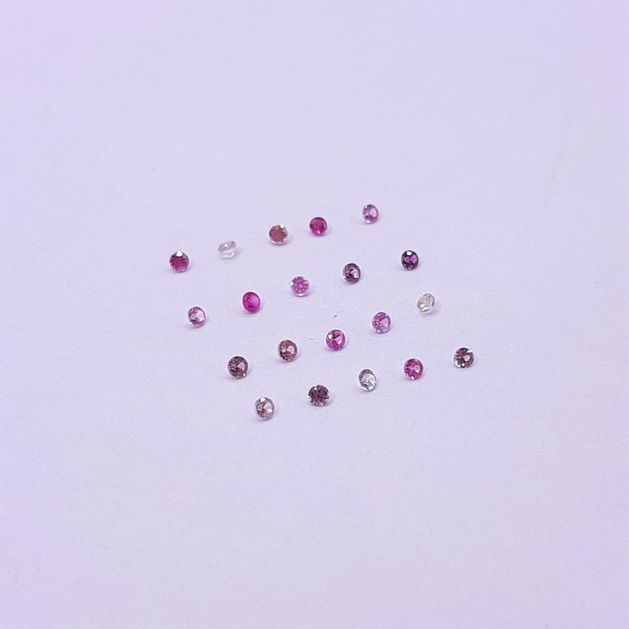 天然石ルース（裸石）・ピンクサファイア / ラウンド カット【約1.5mm】1粒　ランダム配送｜arnavgems｜05