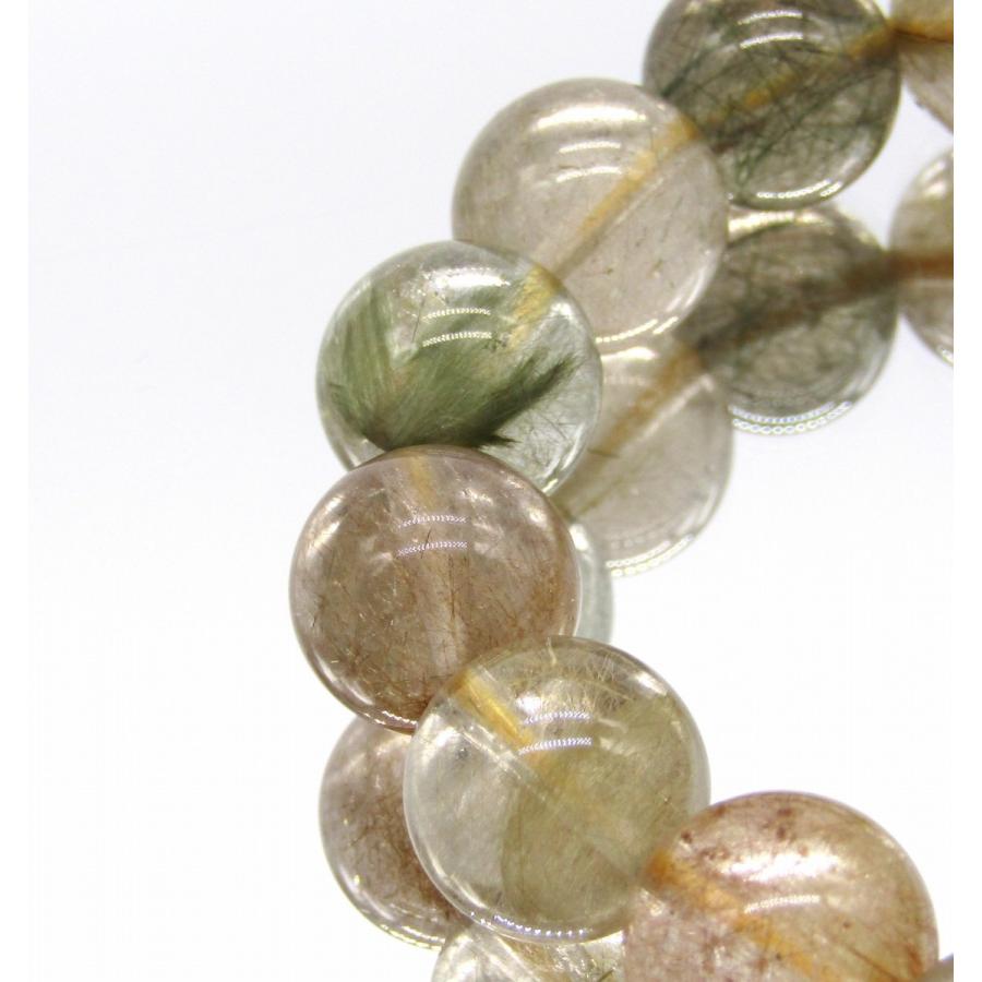 高品質 ミックスルチルクォーツブレスレット 約11mm ① 高品質 ミックスルチルクォーツブレスレット 約11mm ① 高品質