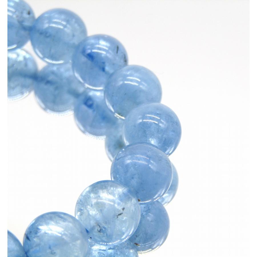 アクアマリン ブレスレット 1点もの 12A 約10mm 高品質 【送料無料