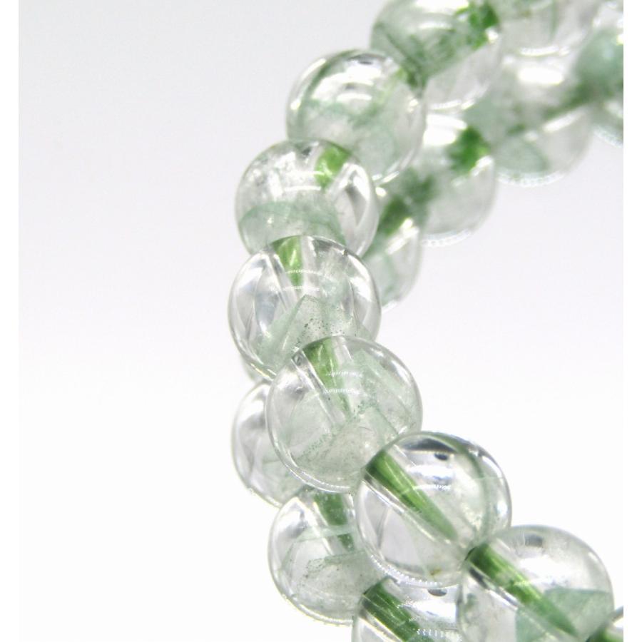 天然石　グリーンファントムクォーツ　ブレスレット　ブレス プレミアム]ブラジル産グリーンファントムクォーツブレスレット