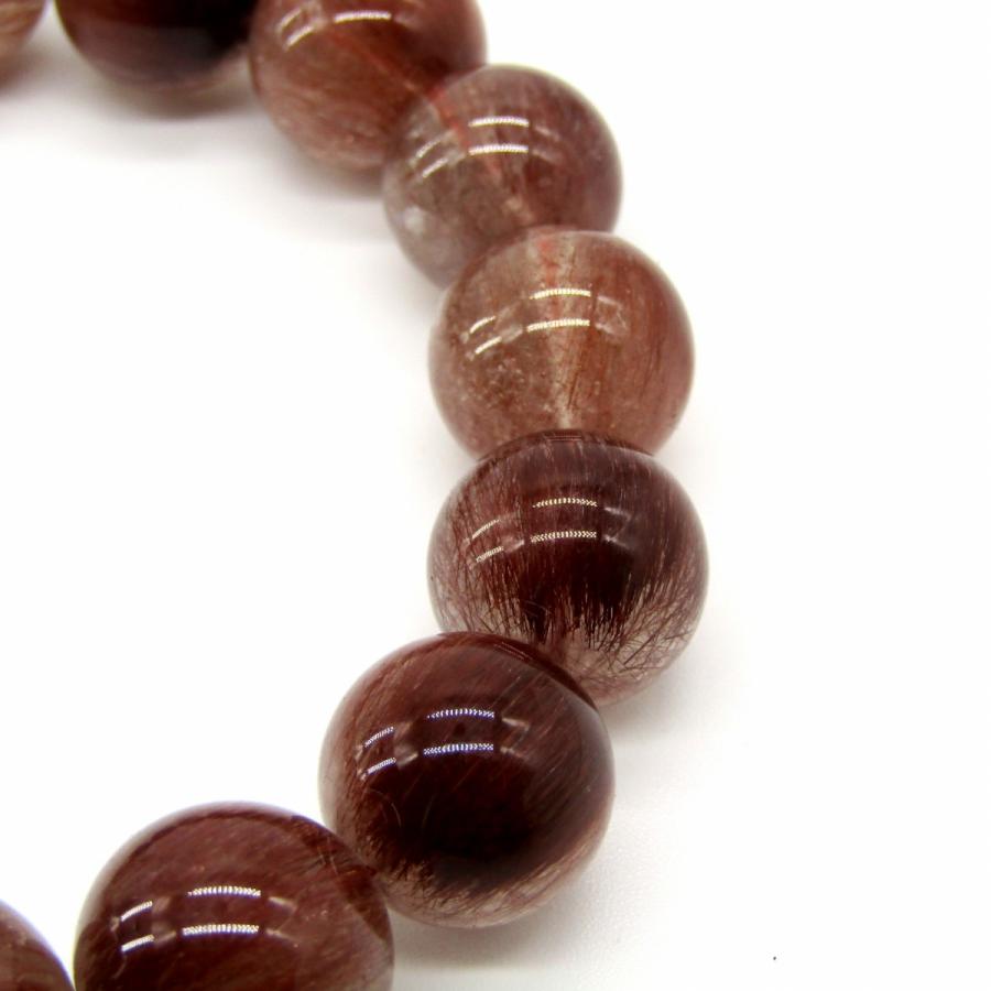 レッドルチルクォーツ ブレスレット 1点もの 高品質 5A 約13.5mm