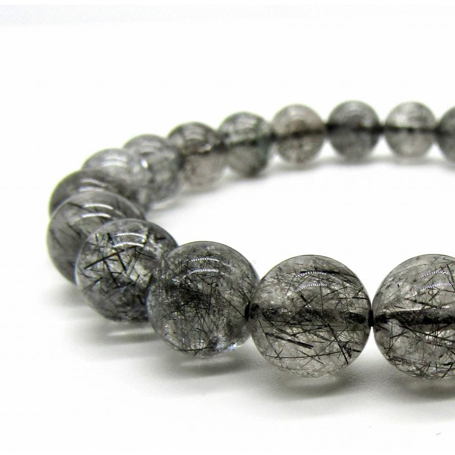 ブラックルチルクォーツ ブレスレット 1点もの 高品質 3A 約8mm