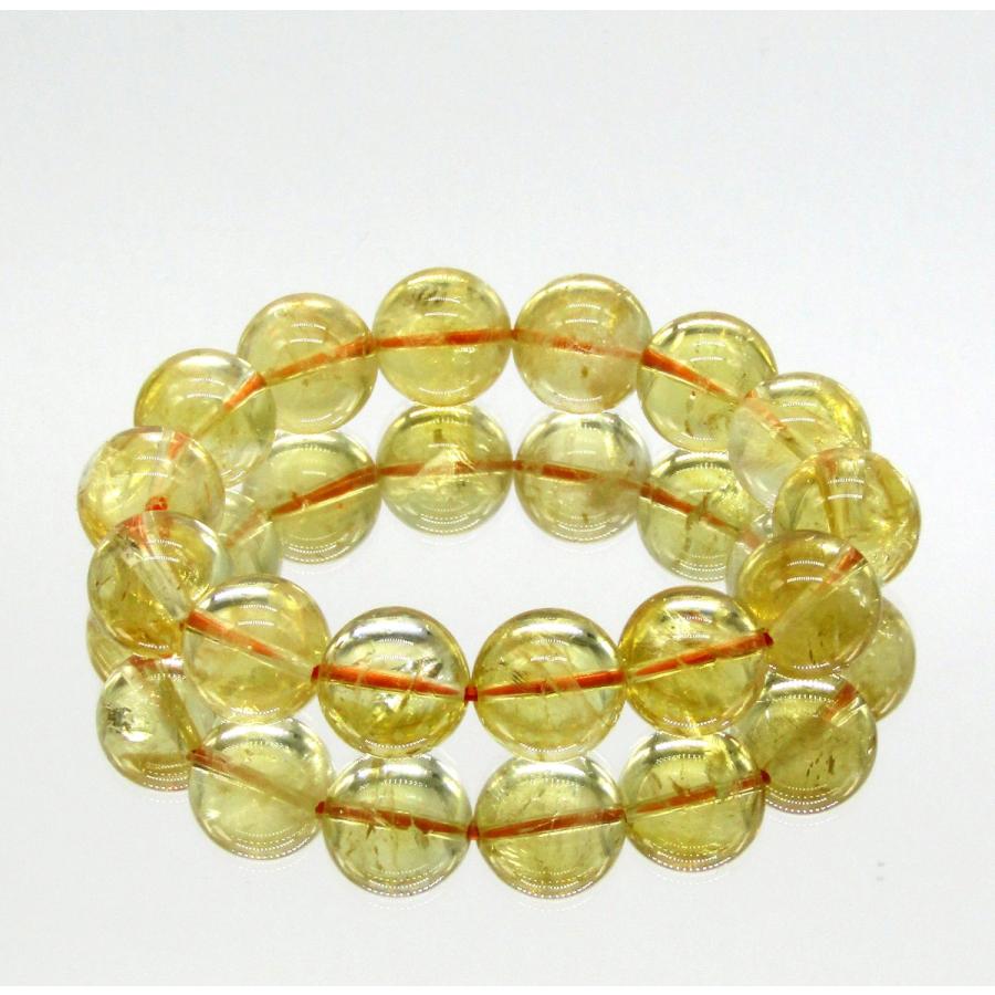 レインボーシトリン ブレスレット 1点もの 高品質 3A 約14mm