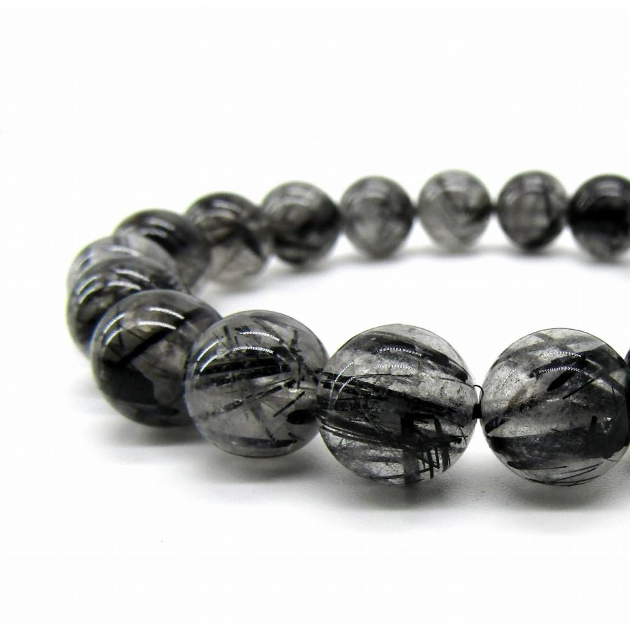ブラックルチルクォーツ ブレスレット 1点もの 高品質 3A 約10mm