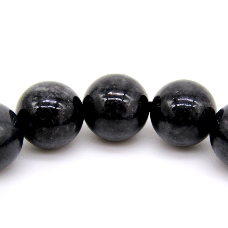 高品質！！ ミャンマー産 ブラック ジェイド （黒翡翠） ブレスレット