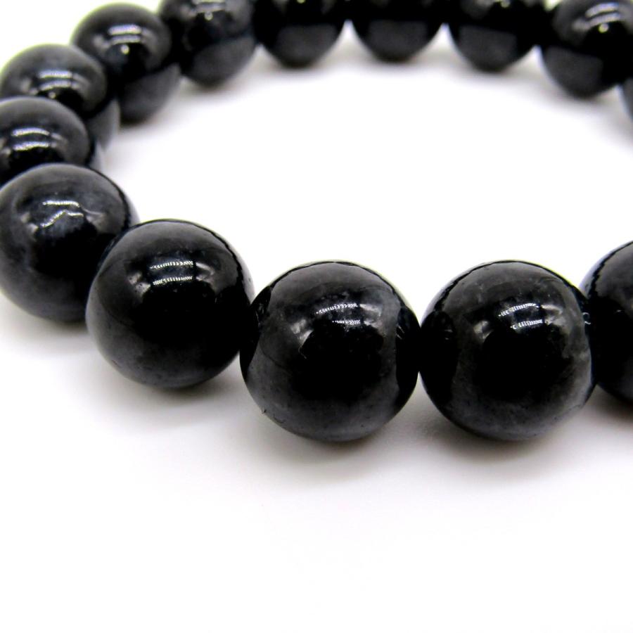 高品質！！ ミャンマー産 ブラック ジェイド （黒翡翠） ブレスレット