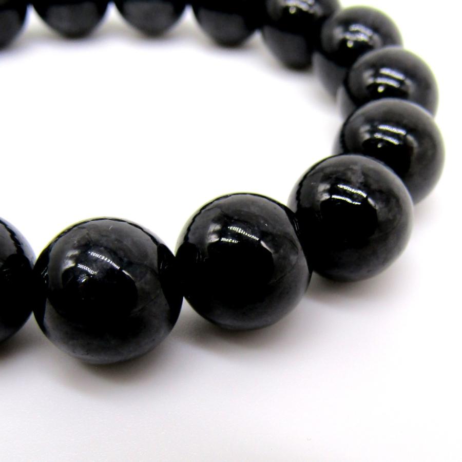 高品質！！ ミャンマー産 ブラック ジェイド （黒翡翠） ブレスレット