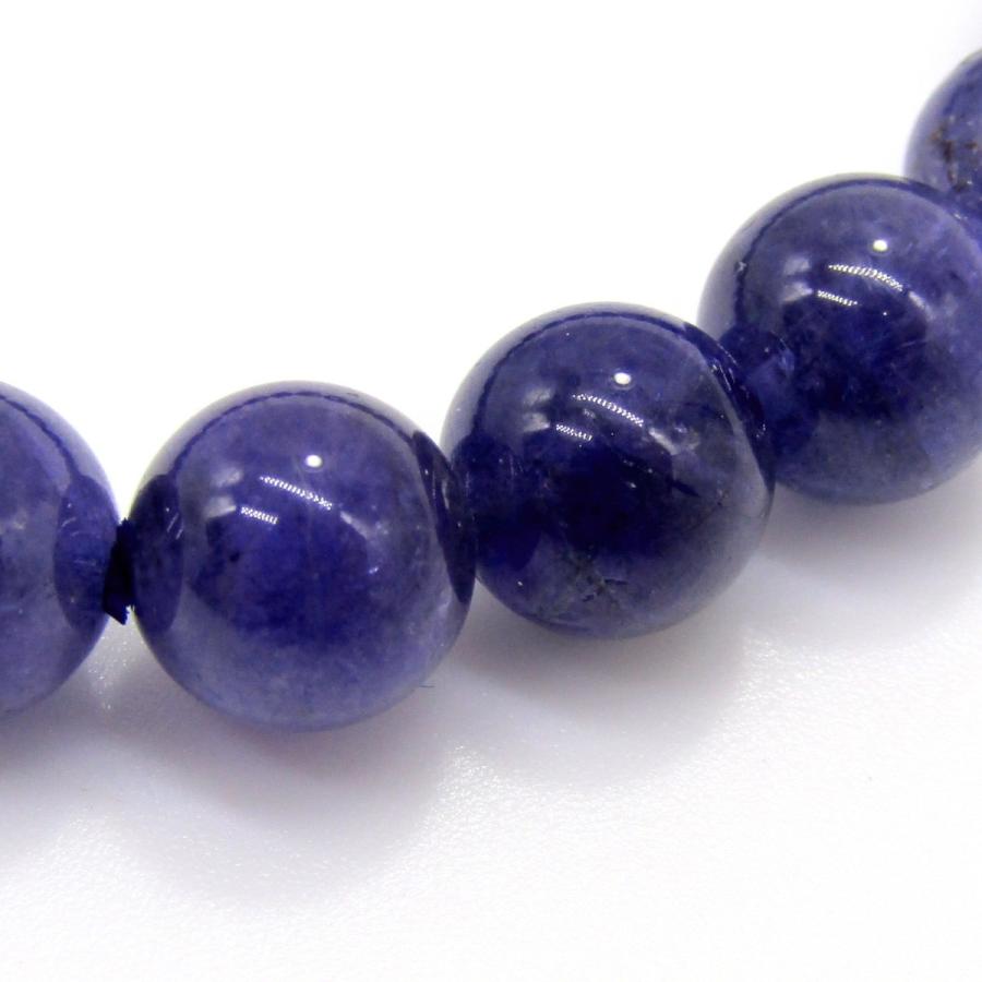 タンザナイト 高品質 ブレスレット 9A 約8mm : アラナヴ ジェムス