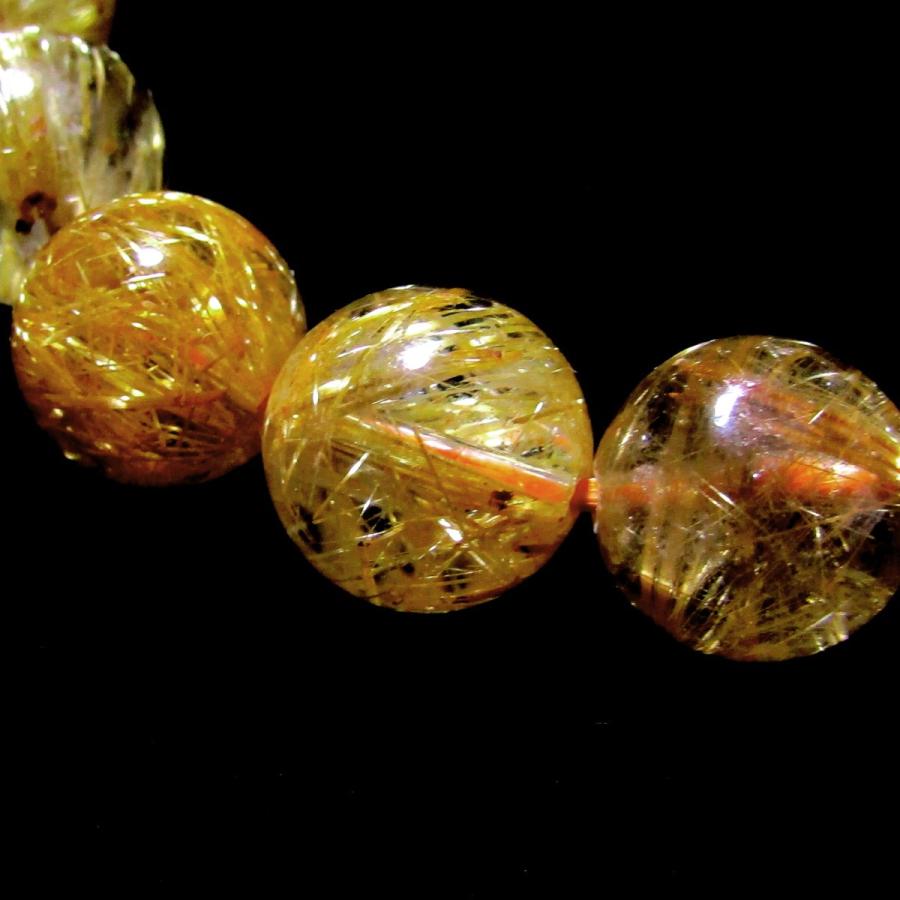 最上級！！ ゴールドルチル ブレスレット 12.5mm : アラナヴ ジェムス