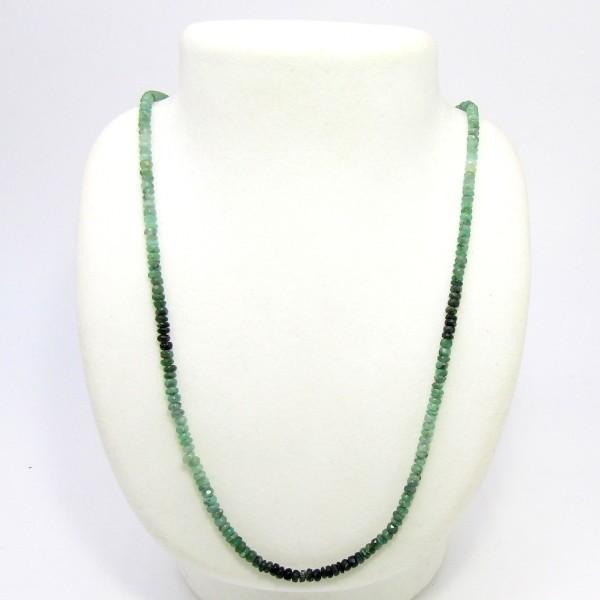 高品質！！ エメラルド カット ネックレス K14WG ホワイトゴールド