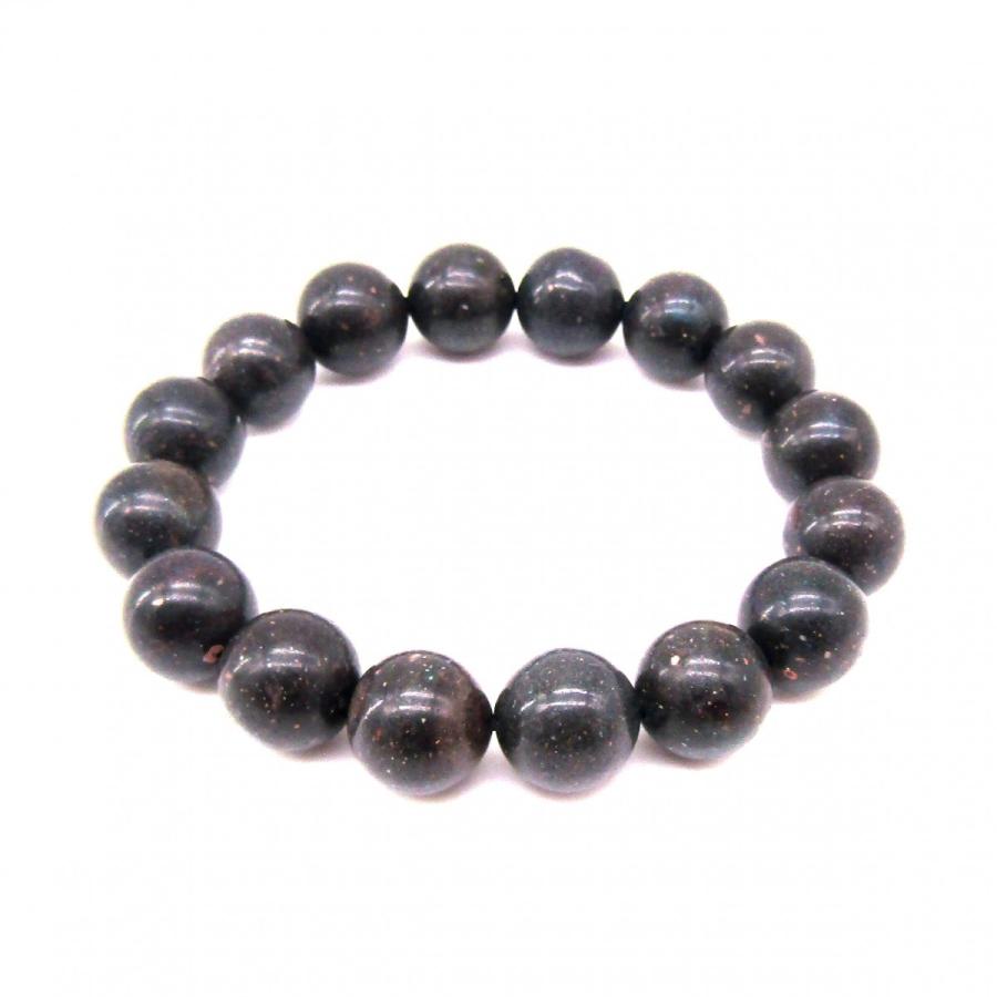 高品質！ ブラックマトリックスオパール ブレスレット 13mm 17cm