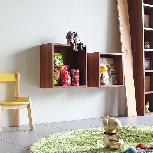 本物品質の 壁掛け 飾り棚 賃貸 壁 ウォールシェルフ ボックス 石膏ボード おしゃれ リビング 棚 小さい 正方形 大小2個セット Materialworldblog Com