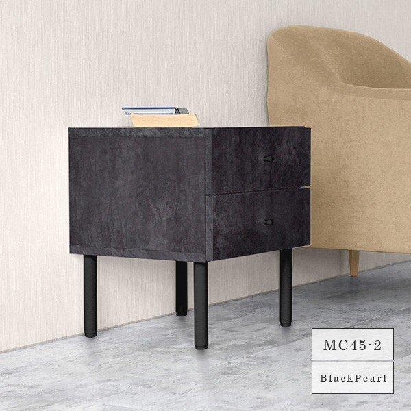 ミニチェスト ローチェスト 脚付き 2段 ナイトテーブル 引き出し サイドチェスト スリム ベッドサイドチェスト 脚付 チェスト(18400円)