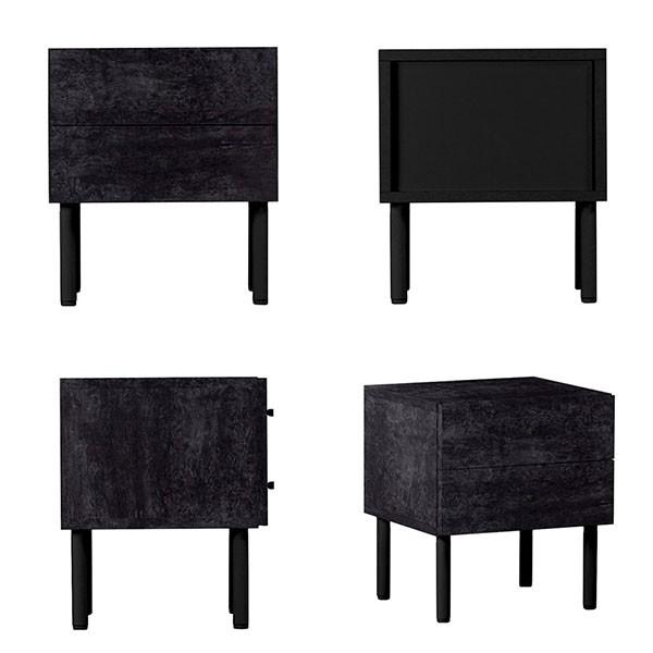 ミニチェスト ローチェスト 脚付き 2段 ナイトテーブル 引き出し サイドチェスト スリム ベッドサイドチェスト 脚付 チェスト 引き出し