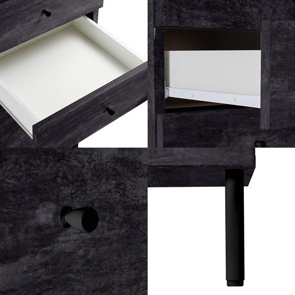 ミニチェスト ローチェスト 脚付き 2段 ナイトテーブル 引き出し サイドチェスト スリム ベッドサイドチェスト 脚付 チェスト 引き出し