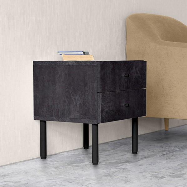 ミニチェスト ローチェスト 脚付き 2段 ナイトテーブル 引き出し サイドチェスト スリム ベッドサイドチェスト 脚付 チェスト 引き出し