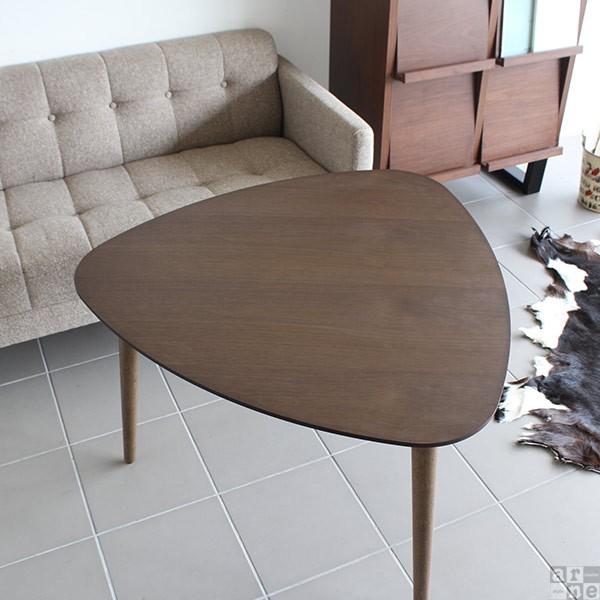 ダイニングテーブル 無垢 ソファテーブル 高さ60 カフェテーブル 60cm 三角 北欧 おしゃれ モダン 0000a15331ソファ家具