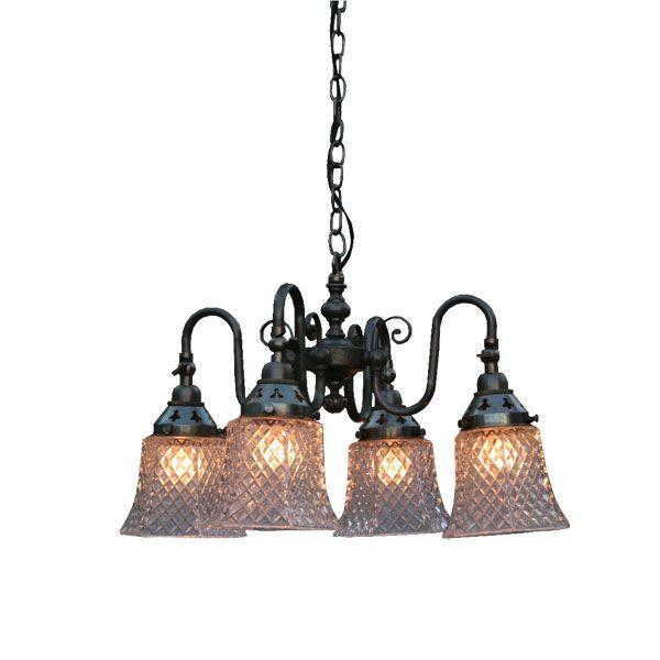 ペンダントライト アンティーク 007 4灯 007 カフェ おしゃれ 家具 インテリア Fc 122a4 天井照明