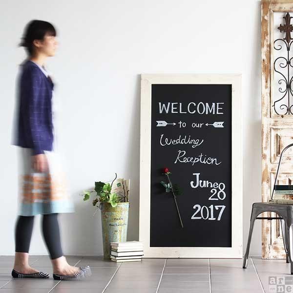 黒板 ブラックボード 壁掛け 看板 大きい アンティーク メニューボード ウェルカムボード ウェディング メモボード 