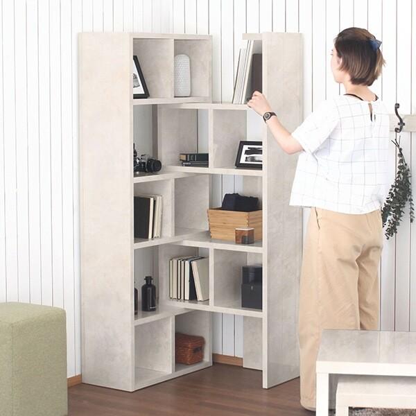 リビング収納 ディスプレイラック 完成品 飾り棚 リビング コーナーラック 大理石風 棚 フリーラック 収納 0000a 家具通販 アーネインテリア 通販 Yahoo ショッピング