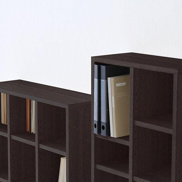 本棚 薄型 棚 スリム 完成品 ウッド ラック 三段 ロータイプ ブック 