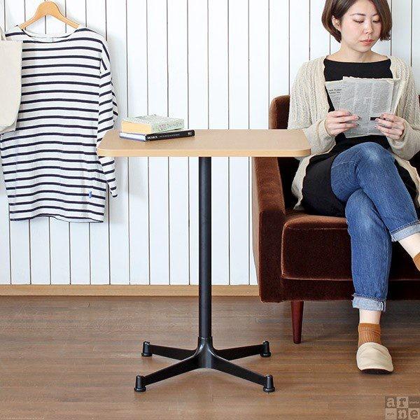 ダイニングテーブル 2人 カフェテーブル 60 一人暮らし 四角 ミニテーブル 木製 白 2人用 小さめ 小さい テーブル ミニ 国産 □ | arne | 08