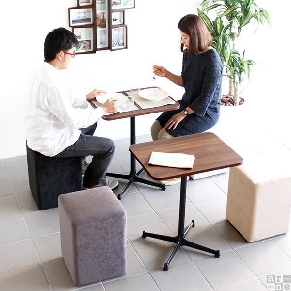 ダイニングテーブル 2人 カフェテーブル 60 一人暮らし 四角 ミニテーブル 木製 白 2人用 小さめ 小さい テーブル ミニ 国産 □ | arne | 09