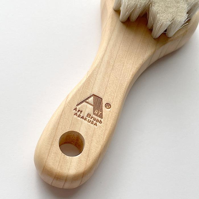 浅草アートブラシ 山羊毛の洗顔ブラシ さくら ／ ミニブラシ フェイス