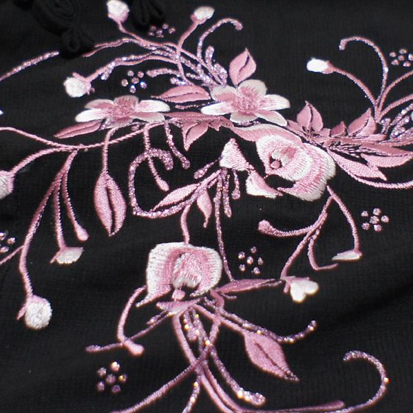 花刺繍ラメ付アオザイ ノースリーブ（上着のみ）※パンツ別売り