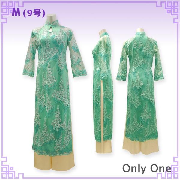 最高の 貴重な一点物 レース仕立てアオザイ ｍサイズ パンツ付き上下セット ベトナムアオザイ 民族衣装 二胡衣装 コスプレ衣装 日本全国送料無料 Www Thedailyspud Com