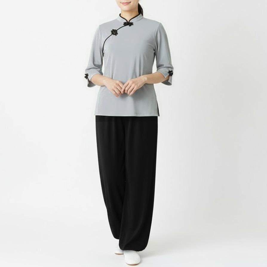 美品　カ1 OZZ ONESTE チャイナ　ブラウス　カットソー　トップス OZZON - 美品 カ1 OZZ ONESTE チャイナ ブラウス カットソー トップス