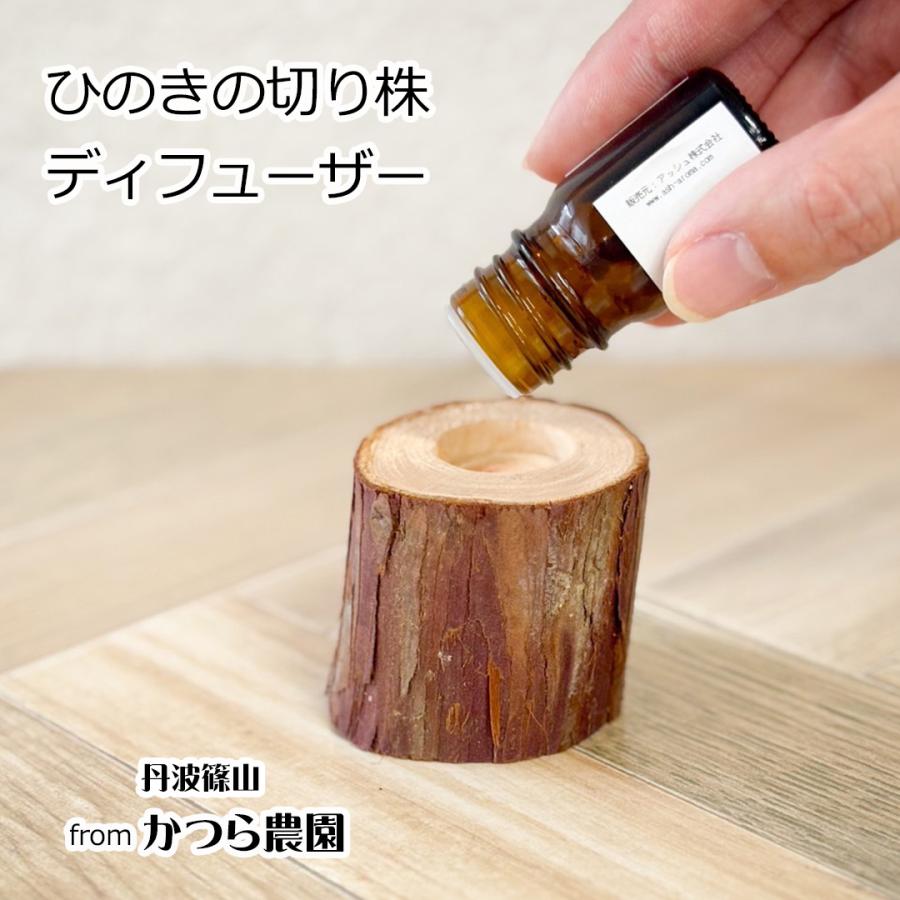 ASH AROMA ひのきの切り株ディフューザー 丹波篠山 かつら農園 日本製