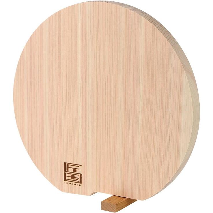 まな板 匠国 東濃ひのき 丸 スタンド付き S 直径25×2cm 木製 丸型 円形