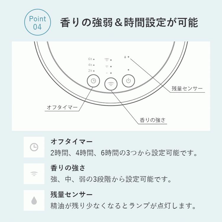 公式 アロマディフューザー 水を使わない アロミックエアー (本体+専用オイル50ml) 天然 精油 アロマ 水なし 業務用 タイマー アロマスター アロミックスタイル｜aroma-spray｜05