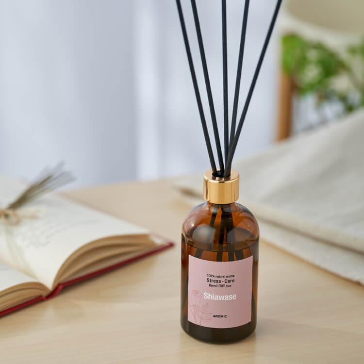 ストレスケア 天然アロマ リードディフューザー (120ml)  アロマディフューザー ルームフレグランス 芳香剤 スティック おしゃれ ギフト アロミックスタイル | アロミックスタイル | 04