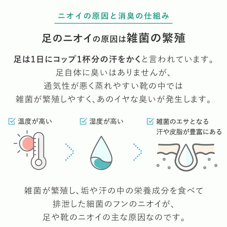 天然アロマ 靴 消臭スプレー 最強 消臭剤 消臭グッズ 匂い消し 足 臭い 対策 アロマスター アロミックスタイル シューズフレッシュプラス 100ml 詰め替え｜aroma-spray｜06