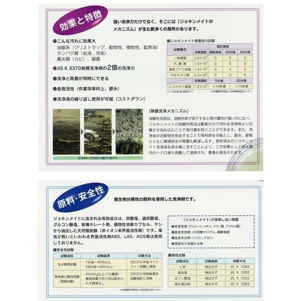 これ１つであらゆる汚れに対応　地球と人に優しいプロ仕様の除菌型洗浄剤「ジョキンメイト」200g　 |  | 02