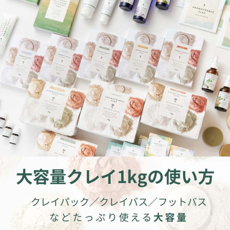 AromaFrance（アロマフランス） クレイ1kg 高純度 種類選べる 4箱
