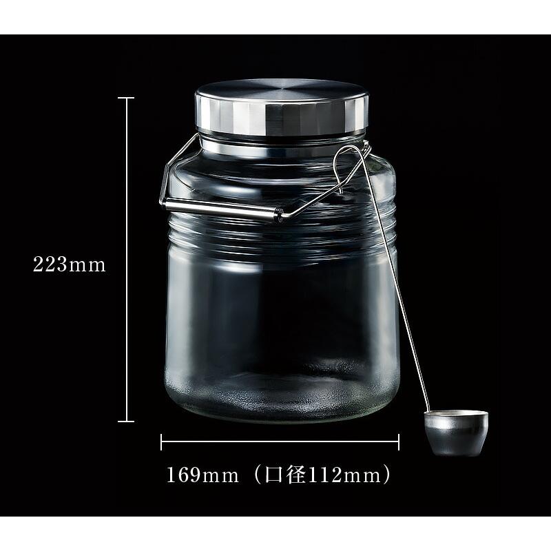 石塚硝子 1~7営業日出荷 MCコンテナー ガラスジャー 3Lレードル付き